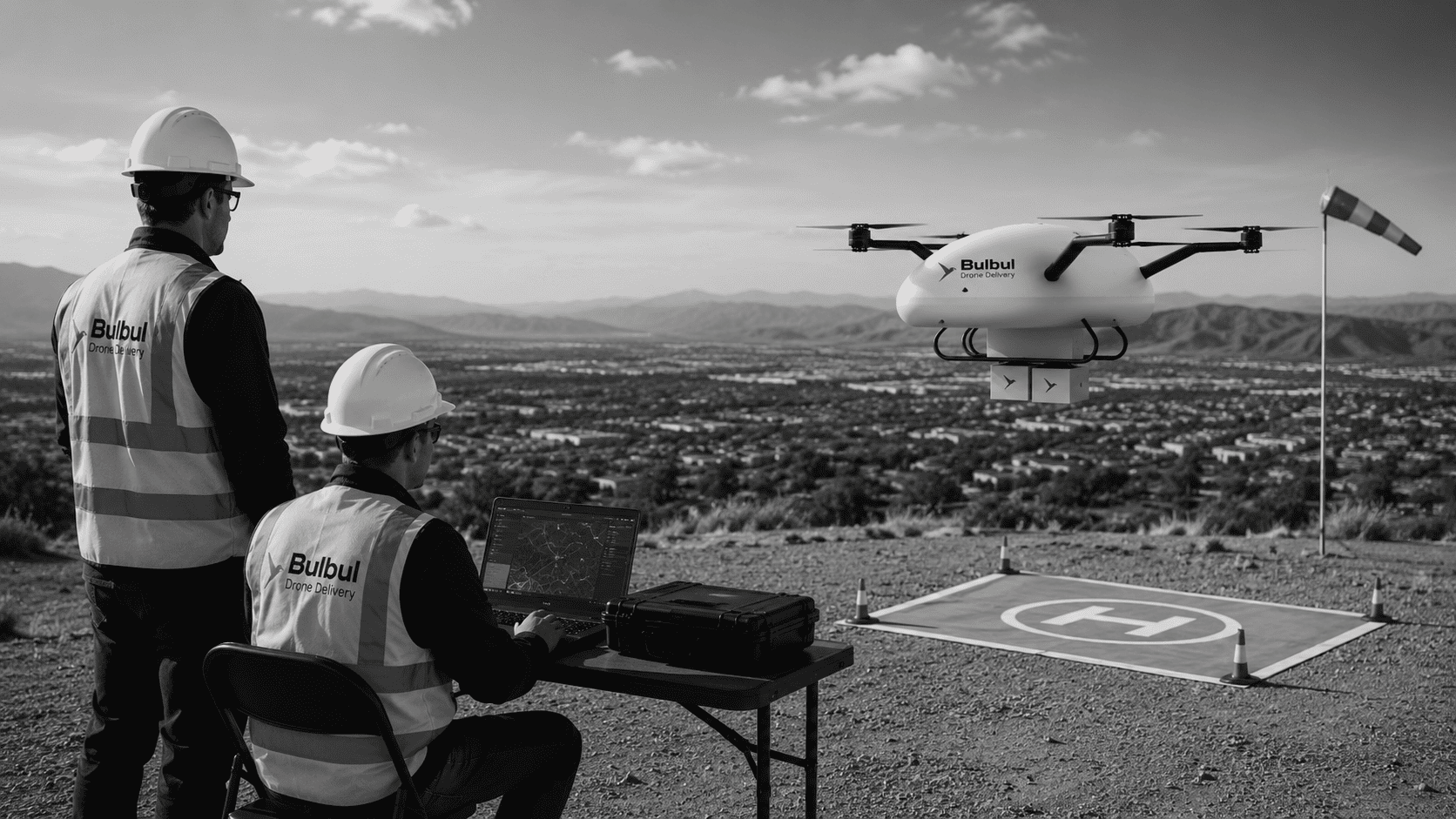 Bulbul drone in operation